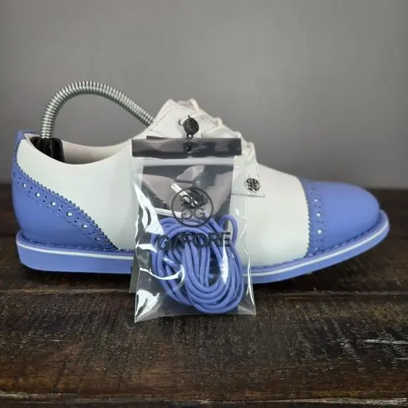 NEW G/Fore Gfore G4 Fore Gallivanter Womens Size 6.5 Golf Shoes White Blue - Picture 5 of 12